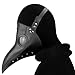 Plague Doctor Bird Mask Long Nose Beak Cosplay Steampunk for Halloween Party Costume Black Full Head Mask