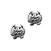 The Magic Zoo Pewter Guinea Pig Post Earrings – Guinea Pig Stud Earrings - Gift for Women - Made in the USA