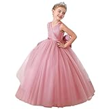 Nileafes Flower Girls Maxi Dress Bridesmaid Wedding