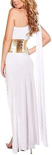 ZGleather Sexy Costume Princess Leia Slave Miss Manners Uniform WhiteM