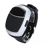 TAKSON Bluetooth music Watch,phone mobile speaker,Sports Speaker watch,Portable Bicycle Speaker,music Wireless Speakers watch,Hands-free Call,Selfie,FM for Walking,Running,Climbing,Bicycling (Silver)