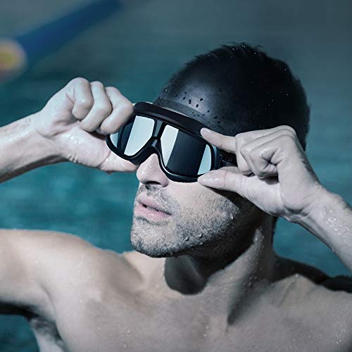 EocuSun 2 Pack Swimming Cap Solid Silicone Swim Caps Ear Protection for Short or Long Hair Fit Women Men Adult Youths