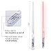 Lightsaber Chopsticks Light Saber Chopsticks Light Up Chop Sticks Reusable Funny Gift for Party (2 pairs, Blue Red)