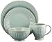 Lenox 856878 French Perle Groove Ice Blue 4Pc Place Set