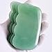 LEOSENSE Jade Gua Sha Scraping Massage Tool, Real Aventurine Jade Gua Sha Board for Full Body Relaxing, Natural Trigger Point Deep Tissue Therapy Tool for Pain Relief, Anti Aging Facial Gua Sha Tool