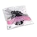 Tinksky Mini Flower Decor Hair Clip Feather Punk Top Hat for Ladies (Black)