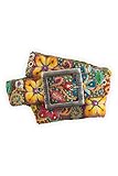 Tey-Art Flora Hand Embroidered Fair Trade Wool Belt (Olive)