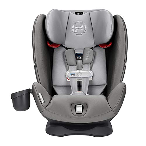 Cybex Gold Eternis S All in 1 Convertible Toddler Baby Infant Rear or Forward Facing Car Seat with SensorSafe, Manhattan Grey