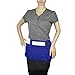 DALIX Waist Aprons Commercial Restaurant Home Bib Spun Poly Cotton Kitchen (3 Pockets) in Royal Blue 10 Pack