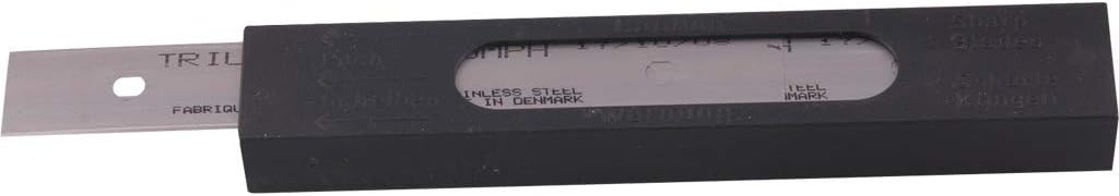 6" Black Stainless Steel Triumph Scraper Blades (25 Pack)