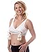 Classic Pump&Nurse Nursing Bra with Built in Hands-Free Pumping Bra and Adjustable Back Clasp - White, XL