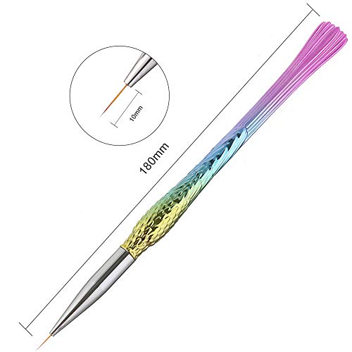 Redvive Top 3pcs Small Pen Hook Painting Line Nail Pens Pull Pen Paint