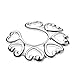 Chains with Clamps by BeSTreaM and Nipple Clips Silver Metal Vintage Hearts Non Piercing One Pair
