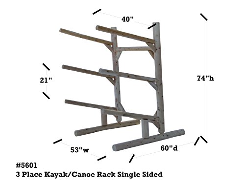 Log-Kayak-Rack-3-place-One-Sided-Kayak-and-Canoe-Rack Log-Kayak-Rack-3-place-One-Sided-Kayak-and-Canoe-Rack