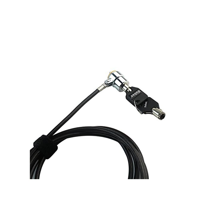 RUBAN Notebook Lock and Security Cable (PC/Laptop) Two Keys 6.2 foot