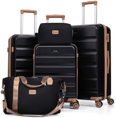 Amazon.com | Cosbarn Luggage Sets 5 Piece Suitcases with Wheels
