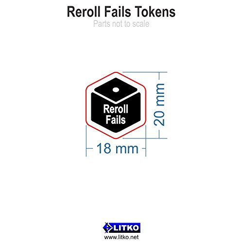 Reroll Fails Tokens, Fluorescent Blue (10)