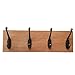 Topspeeder 9 Pieces Heavy Duty Coat Hooks Robe Hat Retro Wall Mounted Decorative Cloth Hanger with 20 pieces Screws Copper Color