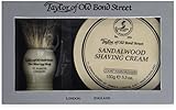 Pure Badger Shaving Brush and Sandalwood Shave Cream Bowl 150g in Gift Box 2 shave set by Taylor of Old Bond Street