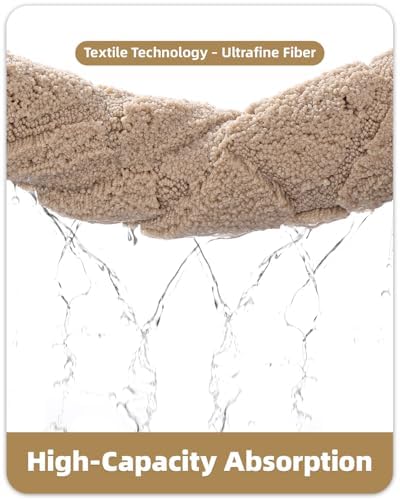 Color&Geometry Beige Bathroom Rugs Non Slip Washable 44x76 cm, Luxury Absorbent Bath Mats for Bathroom Floor, Sink, Bathtub, Thick Soft Shower Mat Outside Shower