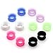 PiercingJ 12pcs Ultra Thin Silicone Double Flared Flexible Tunnel Ear Stretching Plug Gauge - 6 Pairs