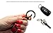 Mehr Classic Leather Valet Key Chain & Key Rings | Elegant, Timeless, Multi-ring Keychain - Red