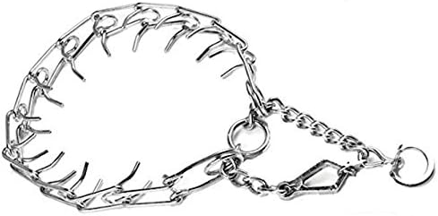 Copatchy Chrome Plated No Pull Prong Training Collar with Quick Release Snap (4mm)