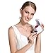 MARENJA-Christmas Women's Fashion Necklace-Heart Pendant Engraved I Love You and Preserved Fresh Rose in Jewelry Box-White Gold Plated Crystal Jewelry