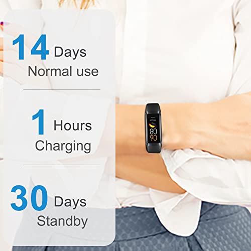 Fitness Tracker with 24/7 Heart Rate, Blood Oxygen Blood Pressure Sleep Monitor, Activity Trackers IP68 Waterproof,Pedometer Step Calorie Counter Health Smart Watch for Women Men