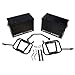 Tusk part # 1467340002 Tusk Aluminum Panniers with Pannier Racks Large Black Fits 2008- 2015 Kawasaki KLR 650