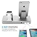 Apple Watch 2 Stand, iPhone 7 Charging Station, UNU Aluminum 8.2A/41W Fast Charging Dock Cradle for iPhone 7/6s/6/5s/5/Plus, iPad Air Mini, Samsung Galaxy S5 S6 S7 Edge, Note 5/4 [Apple Certified]