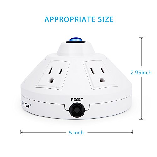 image for BESTEK 6-Outlet Power Strip Surge Protector with 6-Foot Power Cord and