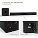 Sound Bar subwoofer, MEGACRA 2.1 Channel 100Watt Home Theater Sound Bars TV Sub Wired Wireless Connection Bass Adjustable (Renewed)thumb 3