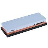 GWHOLE 240/800 Grit Two-Sided Knife Sharpening Stone Whetstone with Base
