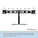 DoubleSight Dual Monitor Flex Stand Fully Adjustable Height Tilt Pivot Free Standing VESA 75mm/100mm up to 24