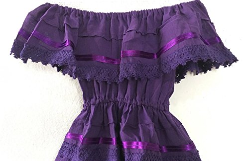 purple campesino dress