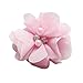 Chenkou Craft Pack of 12pcs Chiffon Flowers Ribbon Bows W/Beads 2-3/8