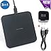 Wireless Charger, Qi Wireless Fast Charging Pad Station Mat 10W Compatible iPhone X XS XR MAX 8 8 Plus Samsung Galaxy S10 S9 S8 S7 Note 9 5 Nexus LG G6 G7 G8 V30 V35 V40 QC 3.0 AC Adapter Included Pad