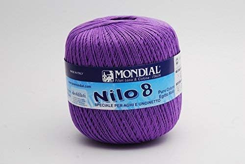 Mondial NILO - Hilo de ganchillo (algodón egipcio, talla 36-34 ...