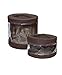 JJ Cole Clear Storage Bin Set, Cocoa