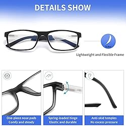 Reading Glasses Blue Light Blocking - Rectangular