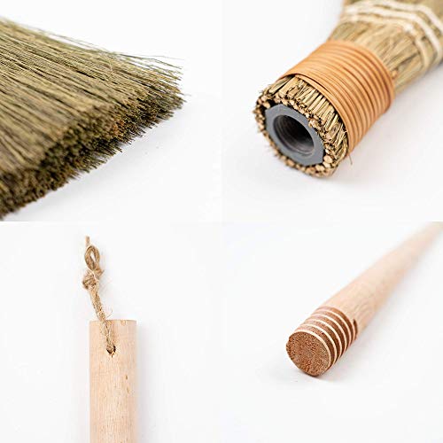 2 Natural+Whisk+Sweeping+Handle+Broom