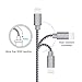 ANDNOVA USB C to Lightning Cable 2 Pack 10FT Extra Long Nylon Braided Charging & Syncing Cord MFi Certified（Use with USB Type C Chargers） Grey
