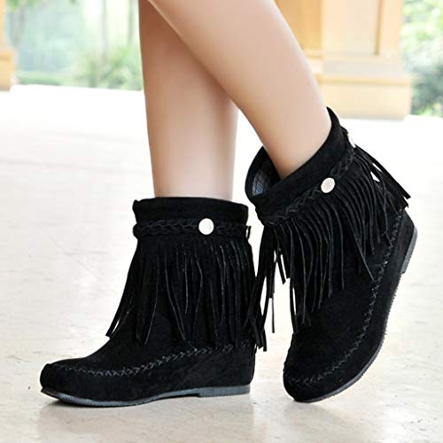 2 haoricu+Tassel+Womens+Bootie+Fringe