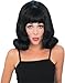 Black 60's Flip Wig