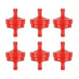 Harbot Pack of 6 Fuel Filter for Briggs & Stratton # 394358 394358S 298090 Assembly 75 Micron 5098K John Deere # AM38708 Snapper # 7-6572