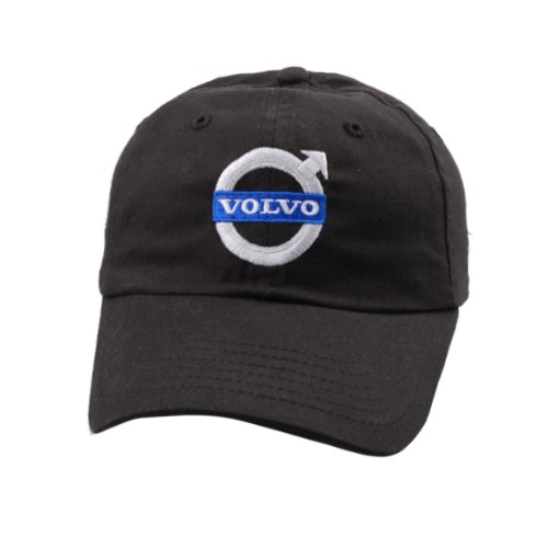 Genuine Volvo Black Brushed Twill Baseball Cap Hat