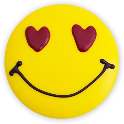 Decorated Sugar Cookies - Heart Eyes Emoji - by Merlino Baking Co. (12 Pack)