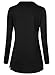 BAISHENGGT Women's Casual Shawl Collar Button Tunic Top X-Large Black