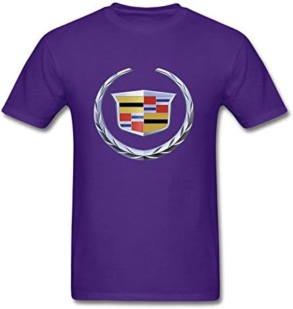 UOOLTTR Men's General Motors Cadillac Logo T-Shirt Purple XXXL